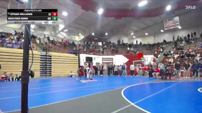 138 lbs Champ. Round 1 - Ethan Williams, North Central vs Brayden Mink, Greenwood