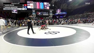 125 lbs Champ. Rd Of 32 - Kaison Miller, KS vs Addison Bernstein, CA