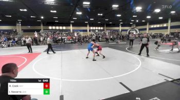 116 lbs Consi Of 16 #2 - Raiden Cook, Victory WC-Central WA vs Isaac Navarro, Júnior Panthers