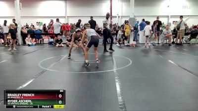 80 lbs Round 1 (6 Team) - Ryder Ascherl, U2 Upstate Uprising vs Bradley French, 84 Athletes