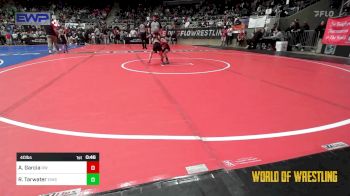 40 lbs Round Of 16 - Azalea Garcia, RedWave Wrestling vs Riley Tarwater, Eufaula Ironheads Wrestling Club