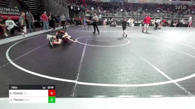 78 lbs Quarterfinal - Kellon Kanaskie, M2 Training Magicians vs Nolan Varns, Butler Youth Wrestling