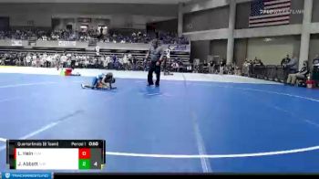 50 lbs Quarterfinals (8 Team) - Liam Hein, PEM (Plainview/Elgin/Millville) vs Jaden Abbott, Adrian