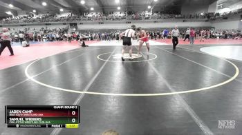 175 lbs Champ. Round 2 - Jaden Camp, Nixa Youth Wrestling-AAA  vs Samuel Wiebers, Chillicothe Wrestling Club-AAA