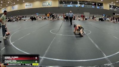 60-64 lbs Round 2 - Parker Deel, Grundy Wrestling Club vs Adriel Flores, Unattached