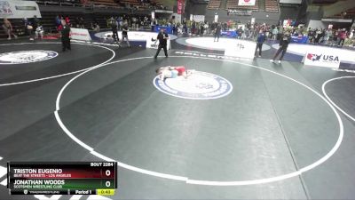 61 lbs 7th Place Match - Triston Eugenio, Beat The Streets - Los Angeles vs Jonathan Woods, Scotsmen Wrestling Club