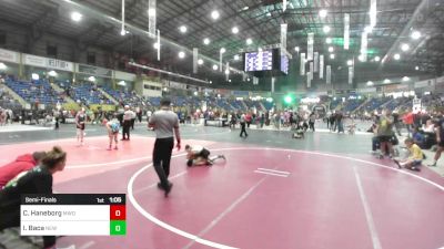 78 lbs Semifinal - Charlie Haneborg, Mwd vs Isaiah Baca, New Mexico Bad Boyz