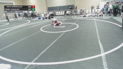 113 lbs Consolation - Jantz Greenhalgh, Champions WC vs Henry Craiglow, Dayton Bandits