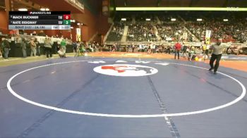 2A-190 lbs Quarterfinal - Nate Ridgway, Tongue River vs Mack Buckner, Thermopolis