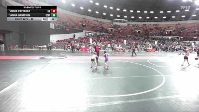 45 lbs 5th Place Match - Anna Savickis, Mosinee vs Josie Fetterly, Gillett/Suring