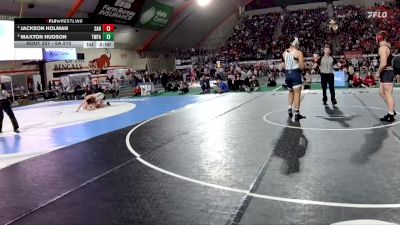 5A 215 lbs Quarterfinal - Maxton Hudson, Twin Falls vs Jackson Holman, Sandpoint