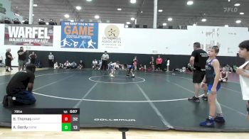 79 lbs Rr Rnd 3 - Bryce Thomas, Rampage vs Adam Gordy, Steel Valley Renegades