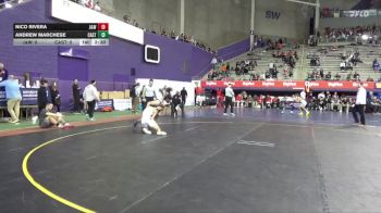 125 lbs Placement (4 Team) - Nico Rivera, Johnson & Wales (RI) vs Andrew Marchese, Castleton