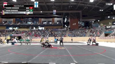 175 lbs Cons. Round 3 - Thorin Johnson, Wayne County vs Adam Sanders, Meade County