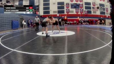 189 lbs Consy 1 - Lewis Mains, Southmoreland vs Wyatt Speicher, Burgettstown