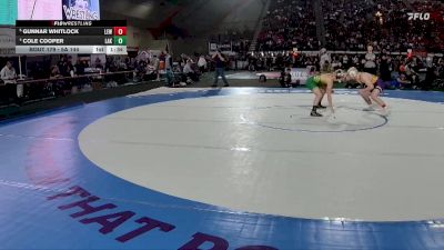 5A 144 lbs Quarterfinal - Gunnar Whitlock, Lewiston vs Cole Cooper, Lakeland