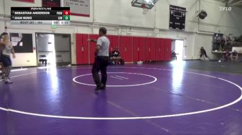 184 lbs Quarterfinal - Sebastian Anderson, Palomar College vs Juan Nuno, Lemoore College
