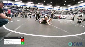76 lbs 3rd Place - James Stover, Lions Wrestling Academy vs Mike McFadden, CCYO