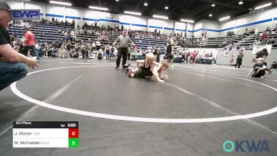 76 lbs 3rd Place - James Stover, Lions Wrestling Academy vs Mike McFadden, CCYO