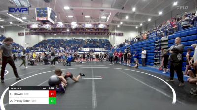 80 lbs Quarterfinal - Haygen Howell, Norman Grappling Club vs Avriella Pretty Bear, Harrah Little League Wrestling