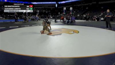 100 lbs Round Of 32 - Eva Bhattacharya, Saint Francis (CC) vs Alexandra Loretto, Pacheco (SJ)