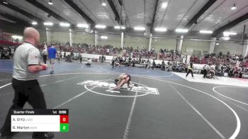 130 lbs Quarterfinal - Angelo Ortiz, Juggernaut Wrestling Club vs Ryder Martyn, Durango Wrestling Club