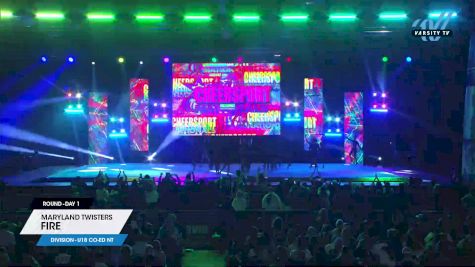 Maryland Twisters - Fire [2025 L6 U18 Co-ed NT Day 1] 2025 CHEERSPORT National All Star Cheerleading Championship