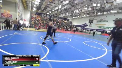 157 Boys Cons. Round 2 - Max Leadley, St Augustine vs Kevin Ramirez, San Marcos