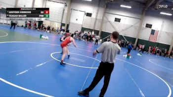 122-128 lbs Cons. Semi - Teagan Miller, Pikes Peak Warriors Wrestling vs Addysen Simmons, Hastings