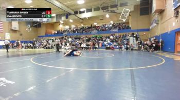 145lbs Cons. Round 4 - Amanda Bailey, Lakes (Girls) vs Eva Reeves, Cleveland (Girls)