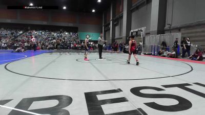 100 lbs Round Of 16 - Daniel Marquez, Grappling Arts Of Stockton vs Stihl Bulloch, Iron County Wrestling Academy