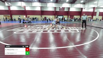 144 lbs Final - Andrew McCarthy, NYMA vs John Carrozza, Ridgefield