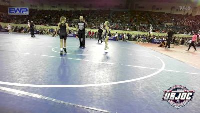 57 lbs Quarterfinal - Delanie Wartchow, Shelton Wrestling Academy vs Nealey Dean, Coweta Tiger Wrestling