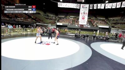 157 lbs Cons. Round 3 - Lum Hasani, World Team Training Center vs Richard Halvorson, Swamp Monsters Wrestling Club