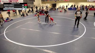 10U GIRLS - 67 lbs Cons. Round 1 - Brynley Kirsch-Bolinger, Albert Lea Wrestling vs Khaliya McManus, Rosemount Irish Wrestling