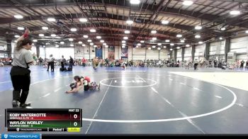 52 lbs Rd# 2 10:30am Friday - Koby Waterkotte, Nebraska Elite vs Waylon Worley, Nauman Green