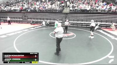 285 lbs Quarterfinal - Austin Mcnaughtan, Wasatch vs Ammon Johnson, Olympus