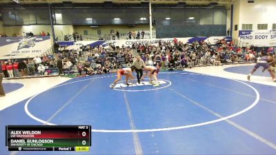 157 lbs Prelim - Alex Weldon, UW-Whitewater vs Daniel Gunlogson, University Of Chicago