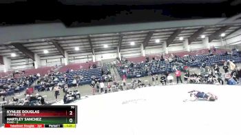 70 lbs Round 4 (6 Team) - Kynlee Douglas, Utah Black vs Hartley Sanchez, Idaho