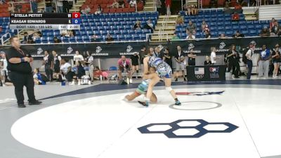 135 lbs Cons. Sub-rd Of 32 - Stella Pettitt, Wisconsin vs Keagan Edwards, Illinois