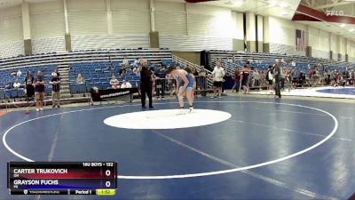 132 lbs Quarterfinal - Carter Trukovich, OH vs Grayson Fuchs, MI