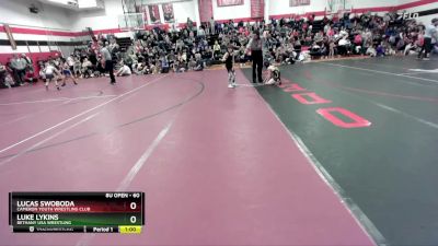 60 lbs Cons. Round 3 - Lucas Swoboda, Cameron Youth Wrestling Club vs Luke Lykins, Bethany USA Wrestling