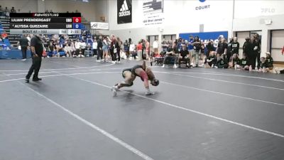 103 lbs Champ. Round 2 - Lilian Prendergast, Mount Olive vs Alyssa Quezaire, Life University