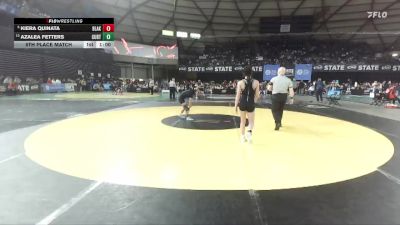 Girls 4A 105 lbs 5th Place Match - Kiera Quinata, Bonney Lake (Girls) vs Azalea Fetters, Curtis (Girls)