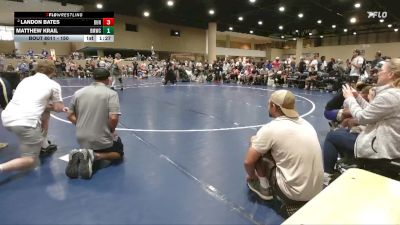 150 lbs Champ. Round 1 - Matthew Krail, Brother Melchior Wrestling Clu vs Landon Bates, Dunedin