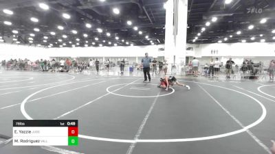 78 lbs Consi Of 8 #2 - Ethan Yazzie, Juggernaut WC vs Marc Rodriguez, Valley Wrestling Club