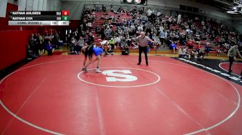 114 lbs Cons. Round 4 - Nathan Ahlgren, Indian Land vs Nathan Cox, Claysburg Kimmel Hs