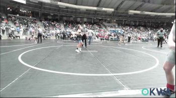 83 lbs Round Of 32 - Asher Jordan, Carl Albert vs Kai'lynn Neighbors, Muskogee Rougher Youth Wrestling