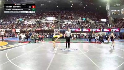 AA - 118 lbs Quarterfinal - Kellen Downing, Flathead (Kalispell) vs Charles Crowson, Helena Capital