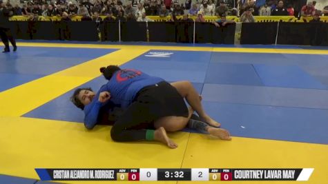 Courtney Lavar May vs Cristian Alejandro M. Rodriguez 2024 World IBJJF Jiu-Jitsu No-Gi Championship